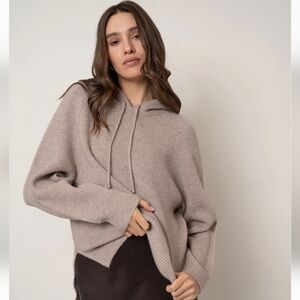 Gray Hooded Women's Sweater